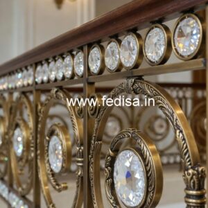 Artistic Crystal Brass Railings CR-7648