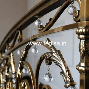 Decorative Crystal Brass Railings CR-7659