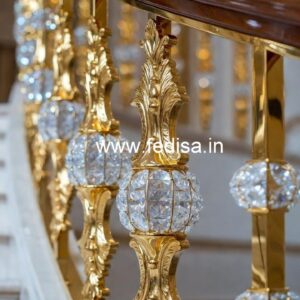 Brass Crystal Railings for Modern Homes CR-7668