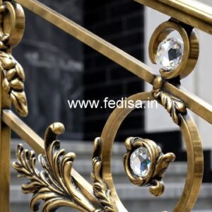 Classic Interior Brass Crystal Railings CR-7677