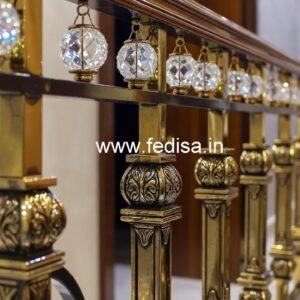 Royal Staircase Brass Crystal Designs CR-7680