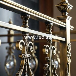 Brass Crystal Railings for Premium Homes CR-7691