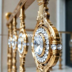 High-End Brass Crystal Stair Railings CR-7692