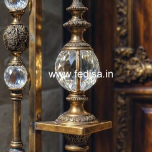 Premium Brass Crystal Railings for Interiors CR-7704