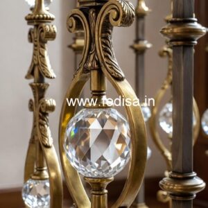 Premium Brass Crystal Staircase Decor CR-7715