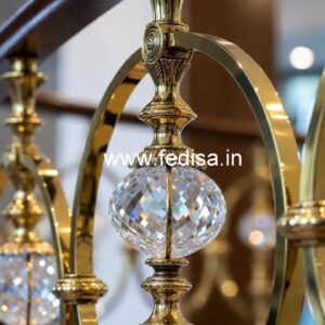 Artistic Brass Crystal Railings for Interiors CR-7719