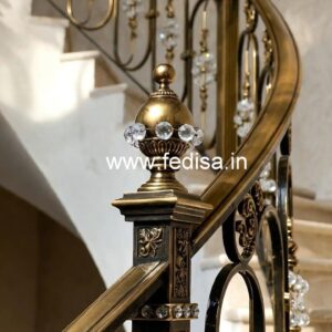 Stylish Crystal Brass Railings for Homes CR-7733