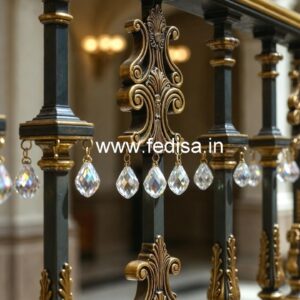 Modern Brass Crystal Stair Railings CR-7745