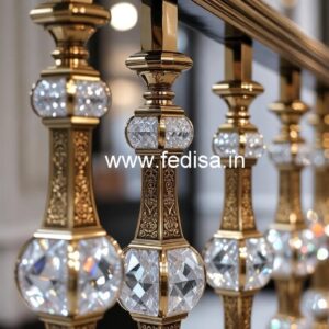 Premium Brass Crystal Railing Trends CR-7766