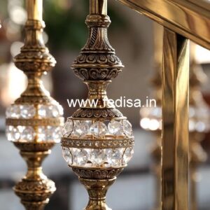 Elegant Interior Brass Crystal Railings CR-7767