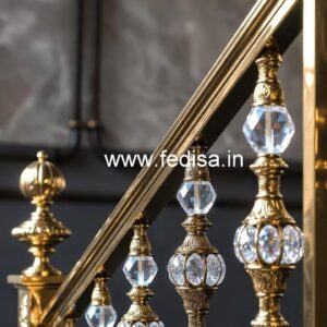 Premium Brass Crystal Railing Ideas CR-7770