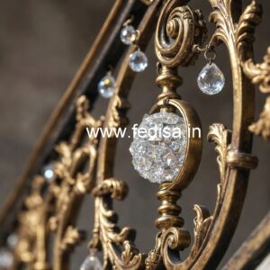 Stylish Brass Crystal Railings for Interior Design CR-7782