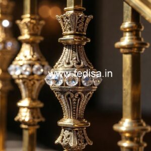 Premium Brass Crystal Railings for Architecture CR-7785