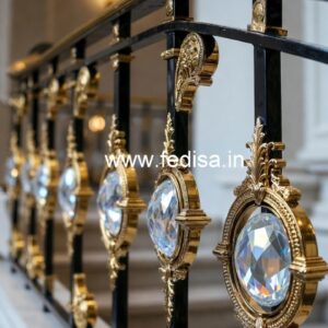 Luxury Brass Crystal Railings for Home Styling CR-7788