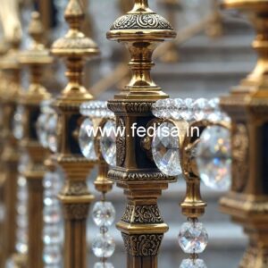 Elegant Brass Crystal Railings for Modern Homes CR-7790
