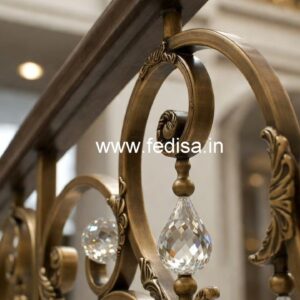 Stylish Brass Crystal Railings for Luxury Living CR-7795