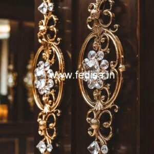 Premium Brass Crystal Railings for Apartments CR-7816