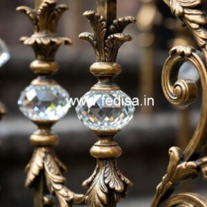 Premium Brass Crystal Railing for Home Decor CR-7824