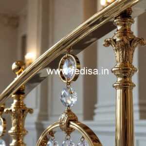 High-End Brass Crystal Railing for Villas CR-7832