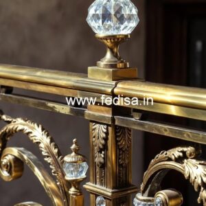 Luxury Brass Crystal Railings for Interior Design CR-7835