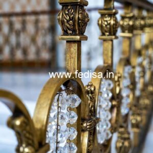 Luxury Brass Crystal Railings for Modern Homes CR-7844