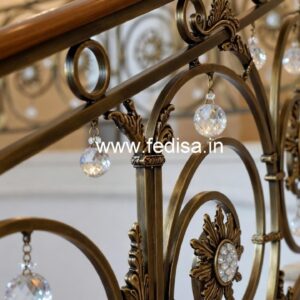 Premium Brass Crystal Railings for Interior Design CR-7861