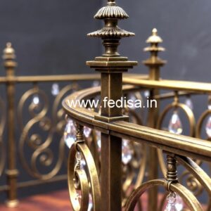 Designer Brass Crystal Railings for Luxury Interiors CR-7874