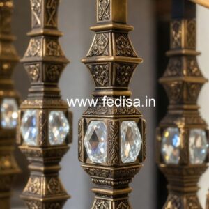 Designer Brass Crystal Railings for Grand Staircases CR-7882