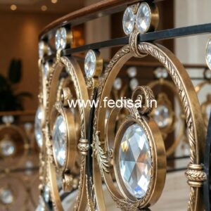 Premium Brass Crystal Railings for Stylish Interiors CR-7889