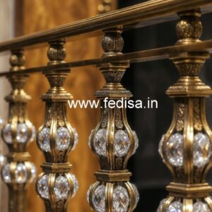 Designer Brass Crystal Railings for Dream Homes CR-7895