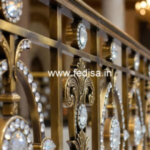 Premium Brass Crystal Railings for Classic Homes CR-7899