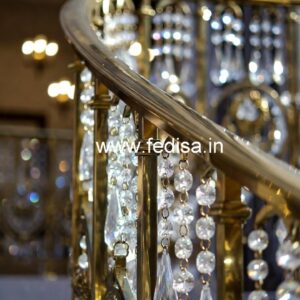 Luxury Brass Crystal Railings for Architecture CR-7901