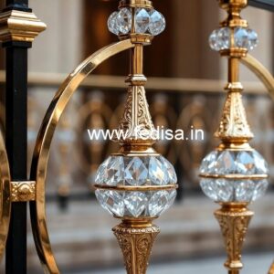 Luxury Brass Crystal Railing Design Ideas CR-7903