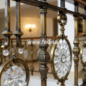 Luxury Brass Crystal Railing Design Ideas CR-7905