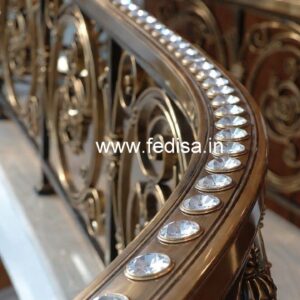 Classic Brass Crystal Railing Styles CR-7910