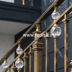 Brass Crystal Railing for Luxury Homes CR-7911