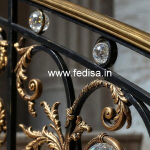 Beautiful Brass Crystal Stair Railings CR-7928