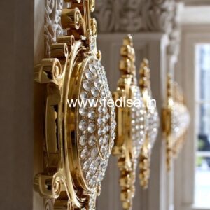High-End Staircase Brass Crystal Designs CR-7934