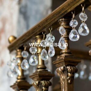 Classic Home Brass Crystal Railings CR-7935