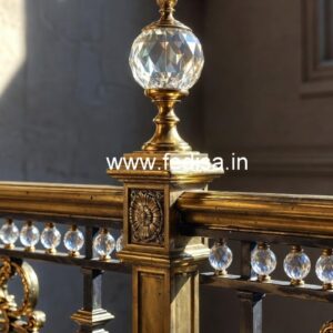 Stylish Brass Crystal Stair Railings CR-7938