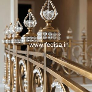 Brass Crystal Balcony Railing Ideas CR-7940