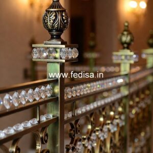 Rich Look Brass Crystal Railings CR-7948