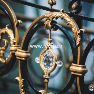 Designer Luxury Brass Crystal Railings CR-7955