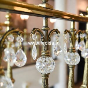 Premium Staircase Crystal Brass Railings CR-7959