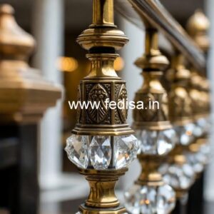 Brass Crystal Railings for Luxury Apartments CR-7966
