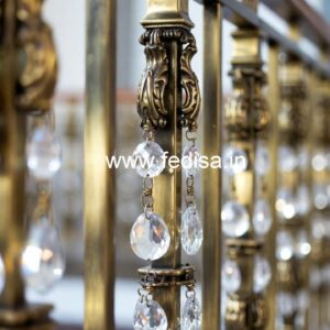 Modern Interior Brass Crystal Railings CR-7990