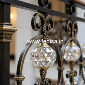 Classic Golden Brass Crystal Railings CR-7992