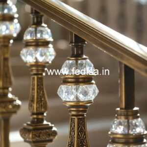 Brass Crystal Railing for Modern Architecture CR-8014