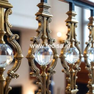 Designer Brass Crystal Railing Trends CR-8022