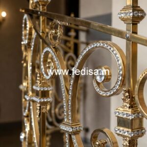 Royal Style Brass Crystal Railings CR-8025